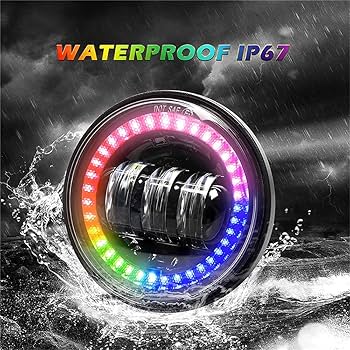 カラマ 　RGB LED ヘッドライト Amazon | LED ヘッドライト 2 個、4-1/2 インチ 4.5 インチ LED